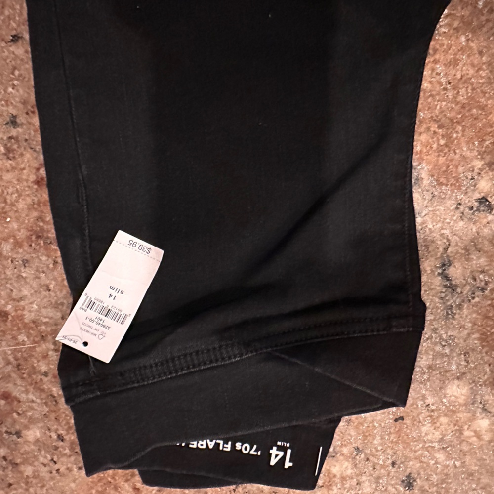GAP kids Black Wide Leg Jeans